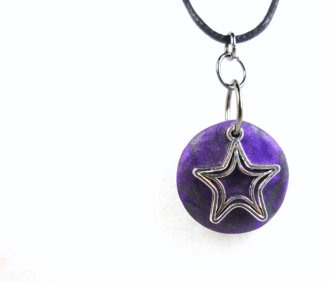Purple star necklace Clearance