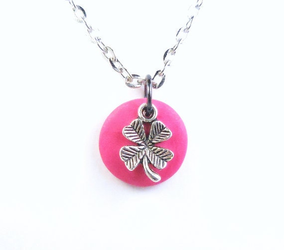Collar Rosa Miniatura Real día de San Valentín Flores Bisutería Suerte Encanto