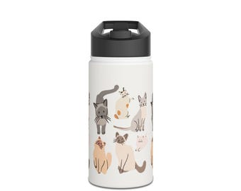 Cat Water Bottle | Stainless Steel Bottle