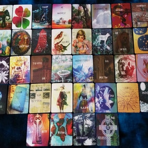 Karty „DIANA+ LENORMAND” autorstwa AlyZen Moonshadow, karty wróżbiarskie, wróżbiarstwo, karty do wróżenia
