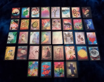 The 'Eclectic Lenormand by AlyZen Moonshadow" Divination Card deck fortune telling cartomancy