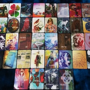 MINI El "DIANA+ LENORMAND" por AlyZen Moonshadow adivinación cartomancia tarjetas de adivinación