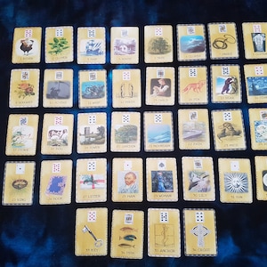 MINI « OLDE WORLDE » Lenormand par AlyZen Moonshadow cartes de divination de cartomancie