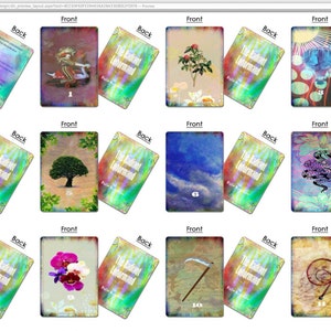 MINI El "RADIANT LENORMAND" por AlyZen Moonshadow adivinación cartomancia tarjetas de adivinación