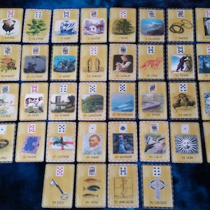 OLDE WORLDE LENORMAND por AlyZen Moonshadow tarjetas de cartomancia de adivinación