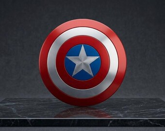 Captain America Shield Replica, Metal Cosplay Shield Prop, Marvel Avengers Decor, Superhero Wall Art, Captain America Costume, Geek Gift