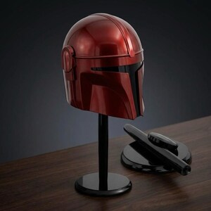 Casque de chasseur de primes de science-fiction | Heaume de mercenaire en acier fabriqué à la main | Armure de guerrier cyberpunk pour GN cosplay | Casque portable Galactic Knight image 13