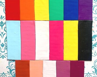 Recetas de colores para arcilla polimérica con la bandera del orgullo LGBTQ+ / 16 fórmulas de mezcla (descarga digital)