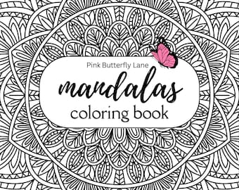 Mandala géométrique en Zentangle à colorier (feuilles) Téléchargement numérique (PDF)