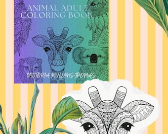 Dibujos para colorear de animales estilo Zentangle (PDF) Descargas digitales