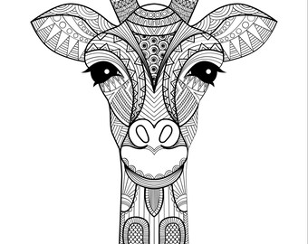 Coloriage animaux Zentangle (PDF) à télécharger