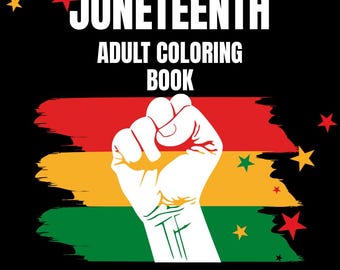 Juneteenth Celebration Black African American Culture Coloring Book Pages ( Sheets) Digital Download (PDF)
