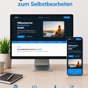 Create your own custom website | Online in minutes | CMS website for businesses | Legal notice & privacy policy | Instant download