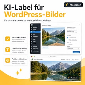 WordPress AI Label Plugin – Automatically label images with AI | AI labels for website images