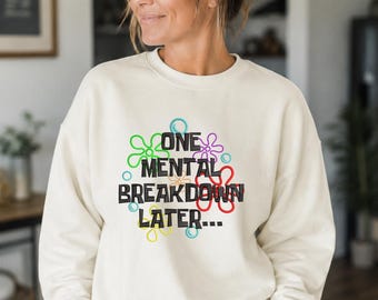 Funny Mom Sweatshirt | Embroidered Comfort Colors Crewneck | Sarcastic Gift for Busy Moms