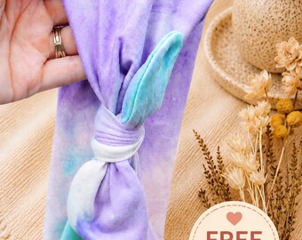 Hair Accessories for Long Hair Soft Stretchy Headband for Women Wide Hair Wrap with Removable Bow