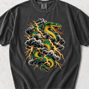 Cool Snake Shirt, Comfort Colors, Vintage Snake Shirt , Asian Retro Snake T-shirt, Ball Python T-shirts, Christmas Gift for Boyfriend