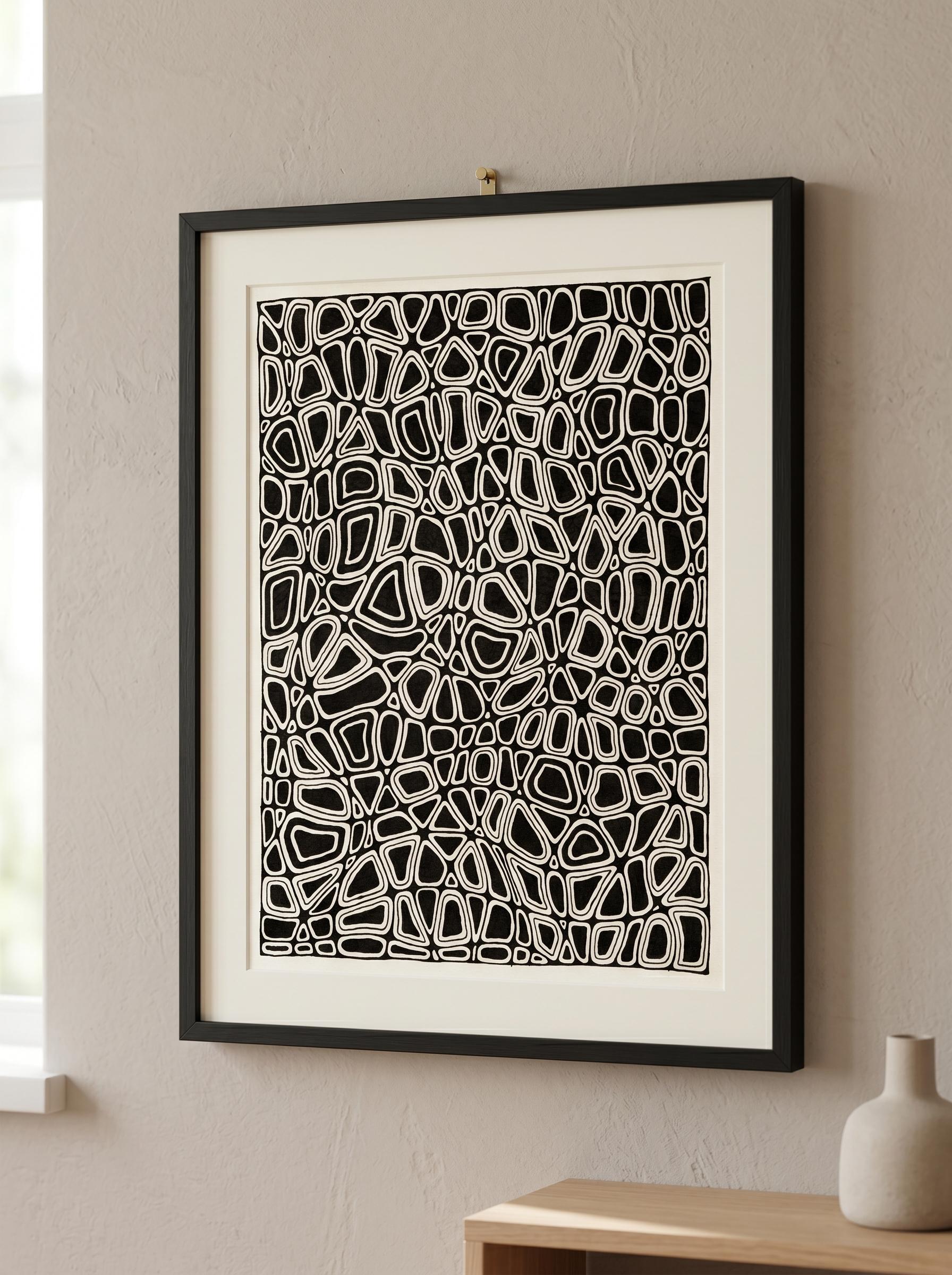 Black & White Minimalist Line Art Print | Modern Wall Decor - Etsy