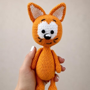 Orange Cat Crochet Pattern PDF, Amigurumi Kitten Pattern, Instant Digital Download, English Tutorial