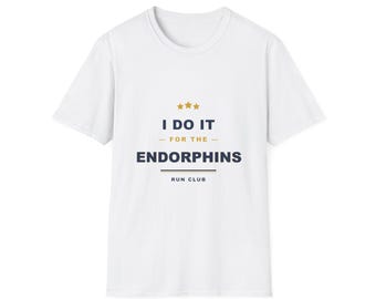 Endorphins Run Club T-Shirt | Bold Varsity Graphic Runner Tee