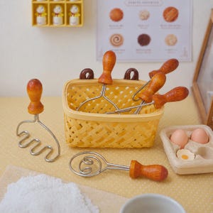 1/6 Scale  Alloy Baking Tools Set for Dollhouse Kitchen Baking Props Miniature Bakery Diorama Accessories for Blythe Gift for Collectors