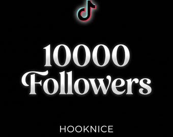 10000 TikTok Followers Plaque Individueller TikTok Meilenstein Award Personalisierter Kreativer Geschenk Social Media Achievement Poster Hooknice Download