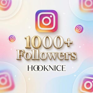 Buy 1000 Instagram Followers | Instagram Promotion Service | Grow Your Instagram Fast | Social Media Growth | HOOKNICE