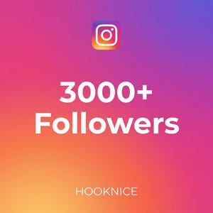 3000+ Instagram Followers Plaque Custom Social Media Milestone Award Personalized Creator Gift Instagram Poster Hooknice Download