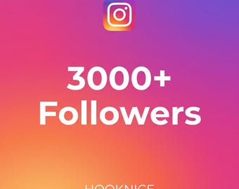 3000+ Instagram Followers Plaque Custom Social Media Milestone Award Personalized Creator Gift Instagram Poster Hooknice Download