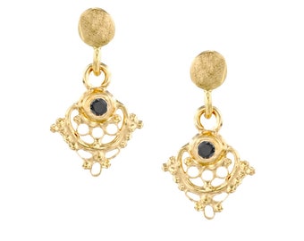 Arabesk Gold earrings - 14kt gold earrings