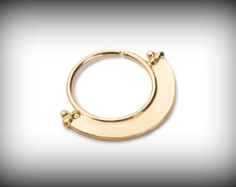 NOSE RING Nayana - 14k yellow solid gold - gold Nose Ring- nose jewelry - septum ring - tragus piercing