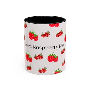 StrawRaspberry Tea pattern mug | Accent Coffee Mug 11oz 15oz