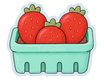Strawberries Berry Basket Cookie Cutter | Farmers Market