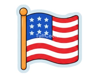American USA Universal Flag Cookie Cutter | Fourth of July Independence Day Summer Party