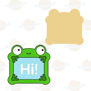 Lilypad Frog Tablet Cookie Cutter
