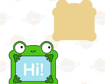 Lilypad Frog Tablet Cookie Cutter