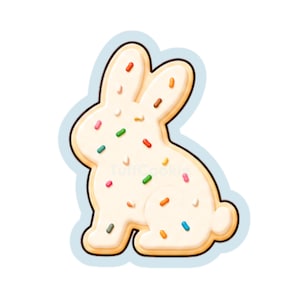 Bunny Rabbit Cookie Cutter | Frosted Sprinkles Circus Animal Clay Cutter