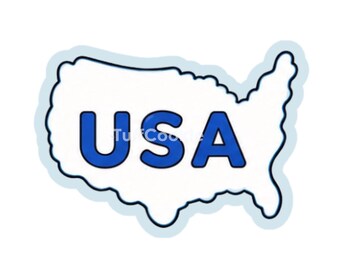 Map of USA America Cookie Cutter | Fourth of July Independence Day Summer Party