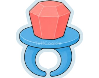 Diamond Ring Pop Cookie Cutter | Viral Trending Lollipop Hard Candy