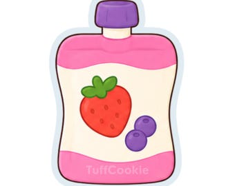 Yogurt Fruit Pouch Cookie Cutter | Snack Time Toddler Clay Cutter