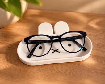 Miffy Inspired Catchall Tray | Bunny Glasses Holder, Desk Organizer (3D Printed)