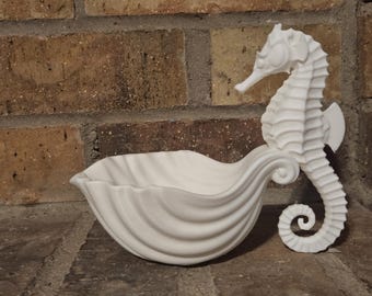 Bandeja para joyas y tocador con diseño de caballito de mar – Organizador de conchas marinas – Decoración oceánica – Soporte para anillos – Regalo ideal para la casa de playa – Envío gratis