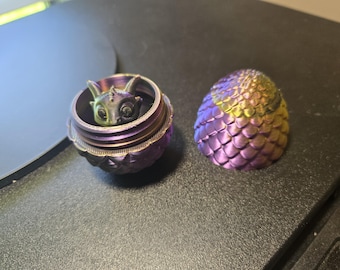 Baby Dragon Egg Hatchling | Cute Fantasy Dragon Collectible | 3D Printed Dragon Figure | Desk Décor Gift for Dragon Lovers
