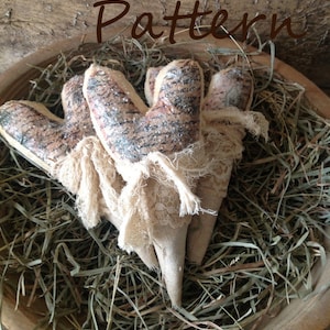 INSTANT Download PATTERN...Forever Heart Bowl Fillers Craft Sewing E-Pattern PDF 101
