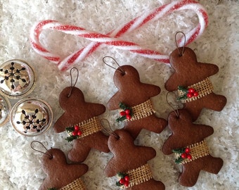 INSTANT Download PATTERN...Gingerbread Men Ornament Craft  E-Pattern PDF 105
