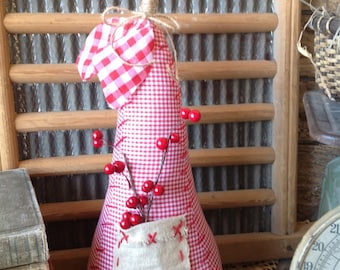 INSTANT Download PATTERN...Gingham Pear Shelf Sitter Craft Sewing E-Pattern PDF 103
