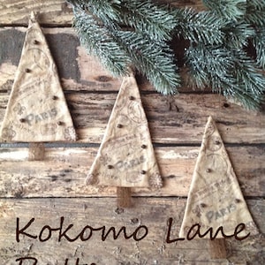 INSTANT Download PATTERN...Paris Christmas Tree Ornament Craft Sewing E-Pattern PDF 102