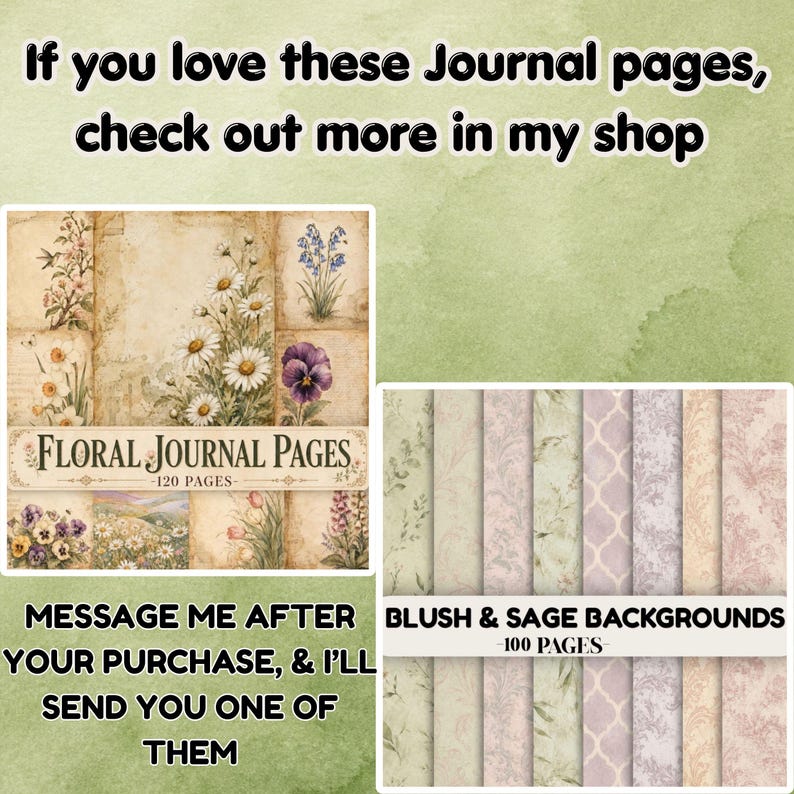 Whimsical Cute Cat Journal Pages Printable Watercolor Junk Journal Kit ...