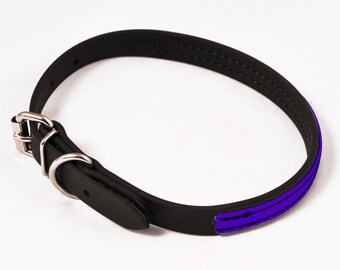 Custom DOG COLLAR**X-Large Size, Two Colors, 3/4" width