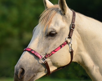 Large Pony Size** TURNOUT HALTER Camo Beta Biothane